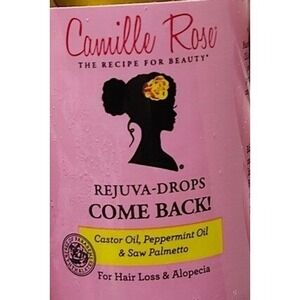 Camille Rose Rejuva‎ Drops Hair Growth Serum Castor Oil Peppermint 1.9 oz NEW